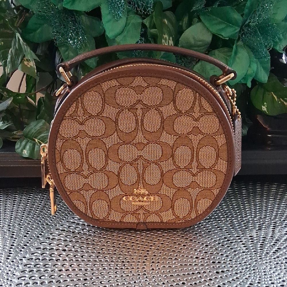 SOLD Coach Signature Brown Mini Bag